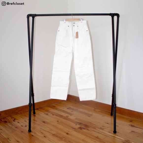 Reformation Cowboy High Rise Straight Jeans (Vintage White) - Picture 2 of 4